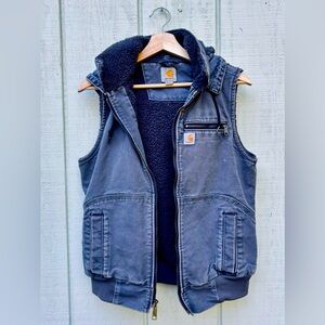 CARHARTT - Women’s (Discontinued) Weathered Duck Wildwood Vest - Hudson Blue - S